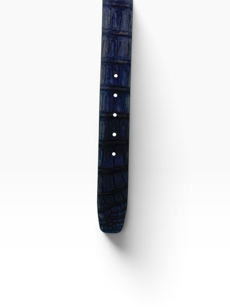Blue Grey Nile Crocodile Belt