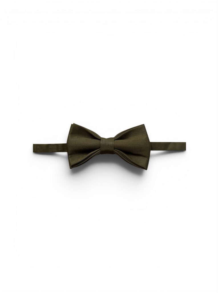 Army Green Cotton Bow Tie