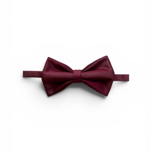 Maroon Cotton-Silk Bow Tie