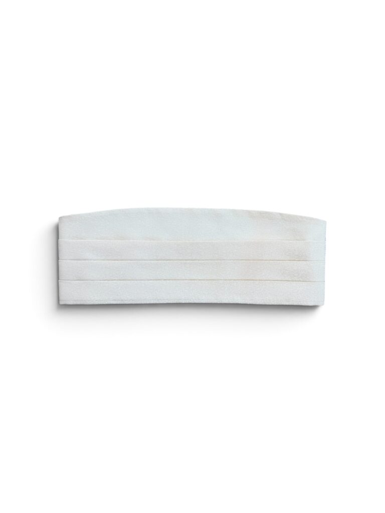 Ivory Self-Patterened Cummerbund