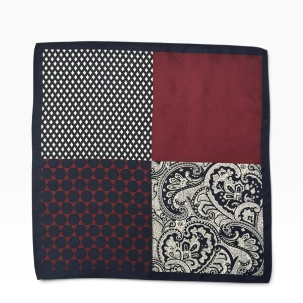 Four-Way Patterned Pocket Square