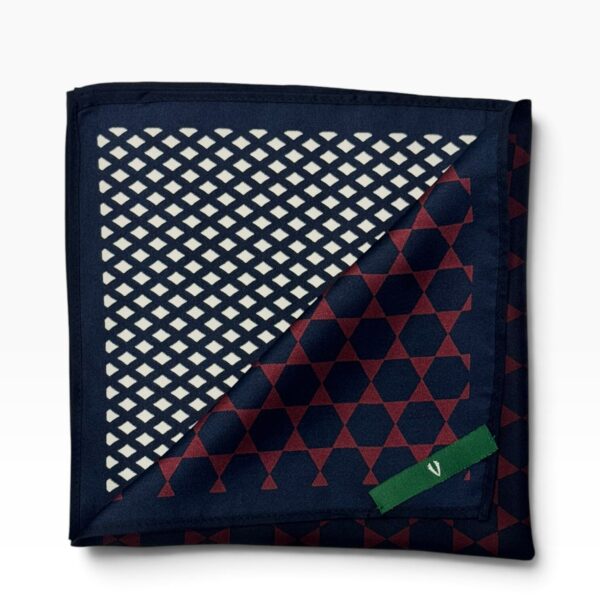 Four-Way Patterned Pocket Square