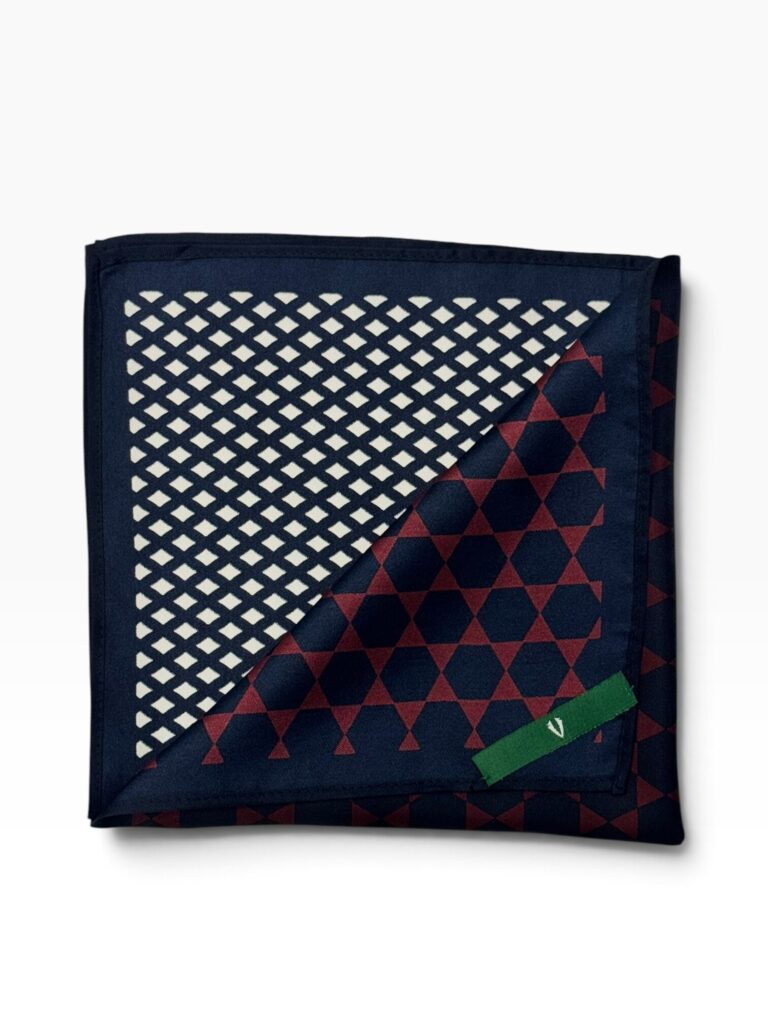 Four-Way Patterned Pocket Square
