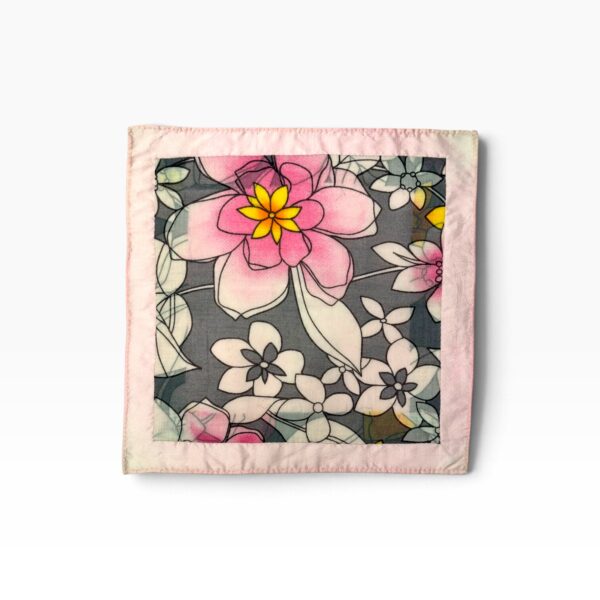 Pink Floral Pocket Square