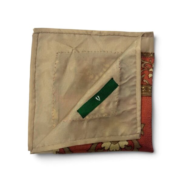 Rust & Ivory Floral Pocket Square