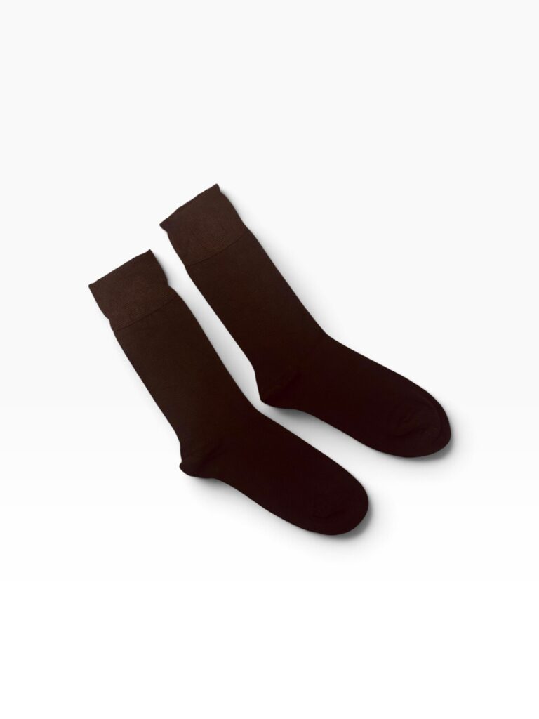 Coffee Brown Bamboo Socks