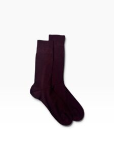 Burgundy Bamboo Over-the-Calf Socks