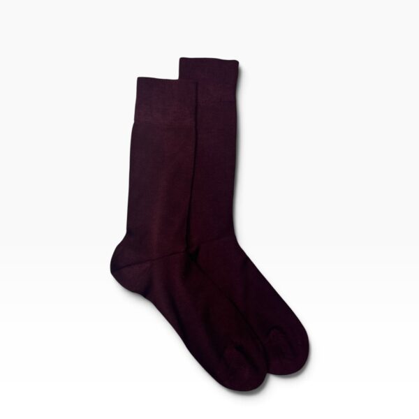 Burgundy Bamboo Over-the-Calf Socks