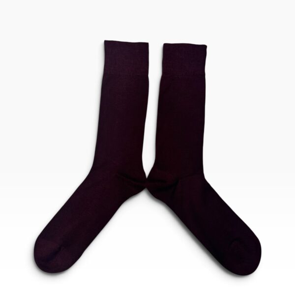 Burgundy Bamboo Over-the-Calf Socks