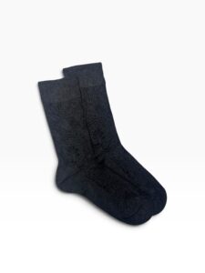 Charcoal Art Nouveau Bamboo Socks