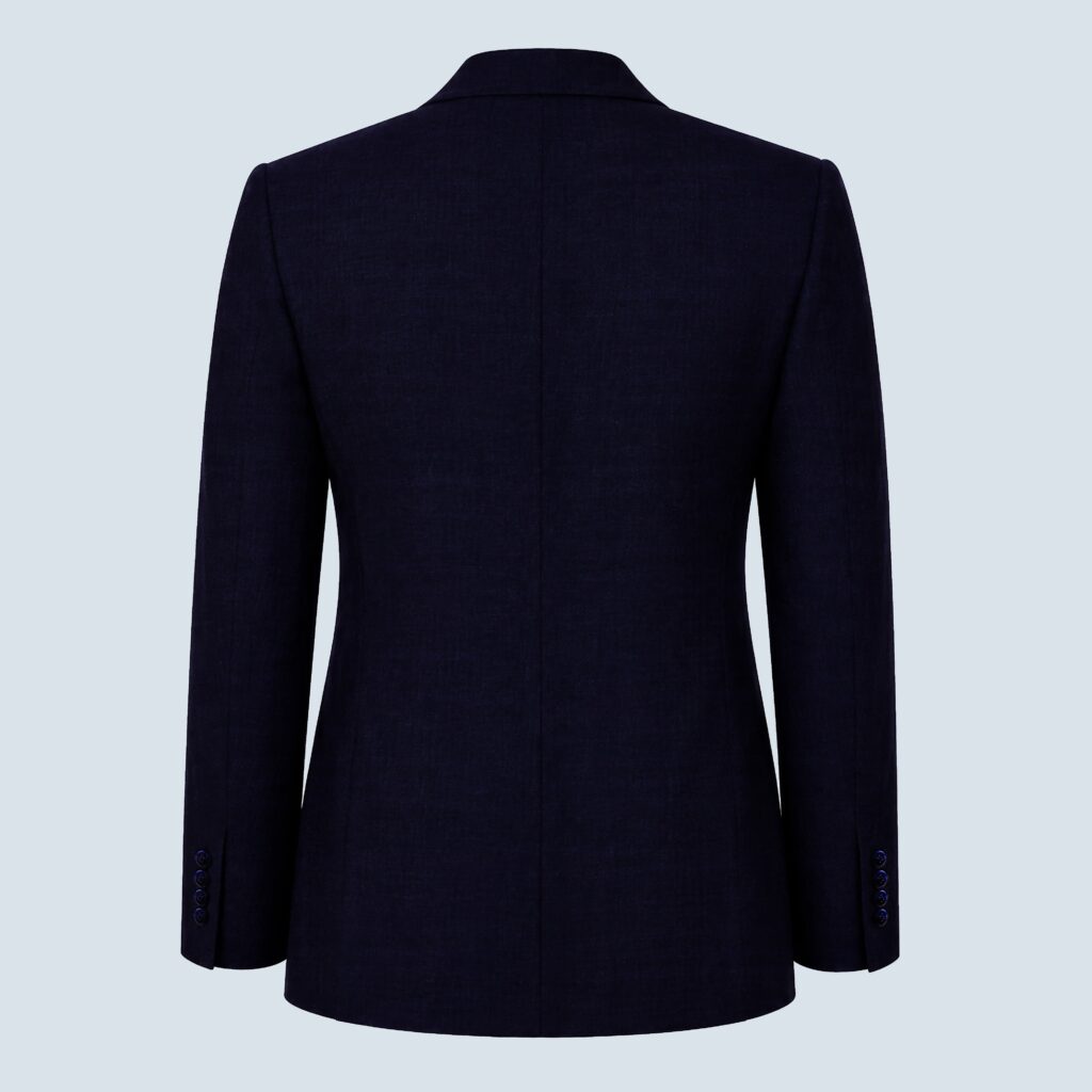 Ink Blue Double-Breasted Blazer