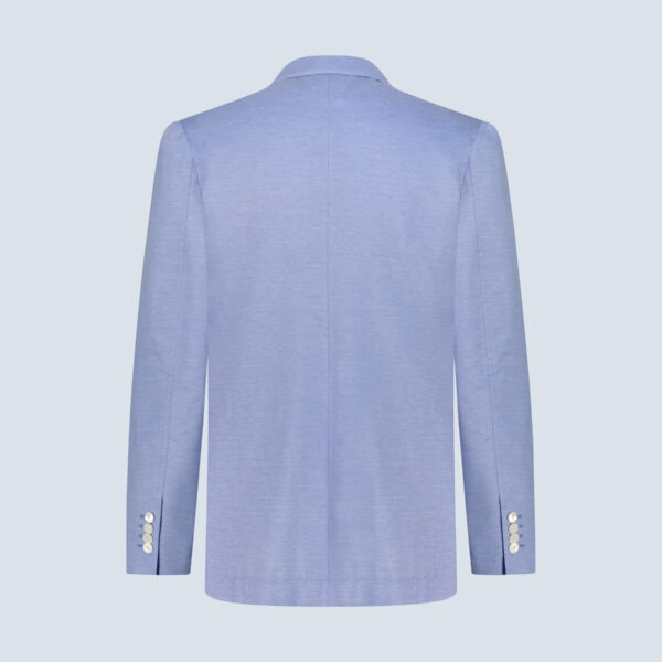 Blue Cotton-Silk Blazer