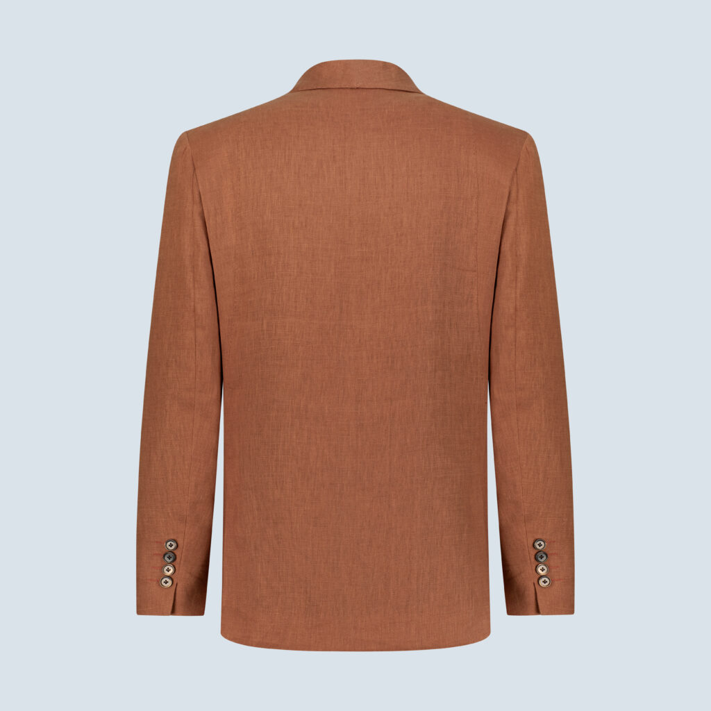 Burnt Orange Stingray Lapel Blazer