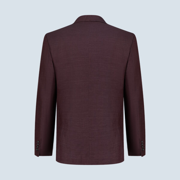 Burnt Burgundy Wool-Silk-Linen Superlight Blazer
