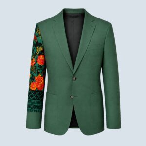 Green Botanique Designer Blazer