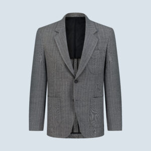Cloud Grey Single-Breasted Blazer