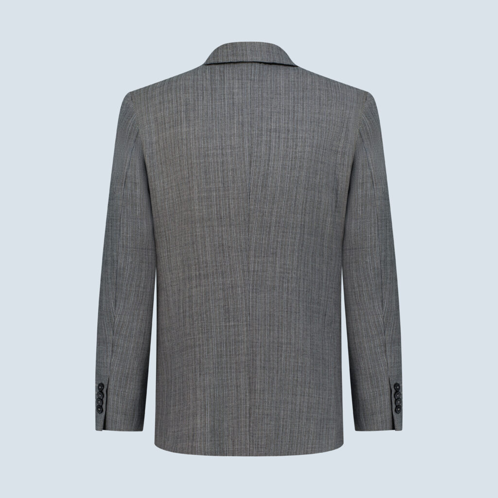 Cloud Grey Single-Breasted Blazer
