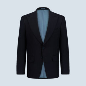 Midnight Blue Baby Cashmere Tailored Blazer