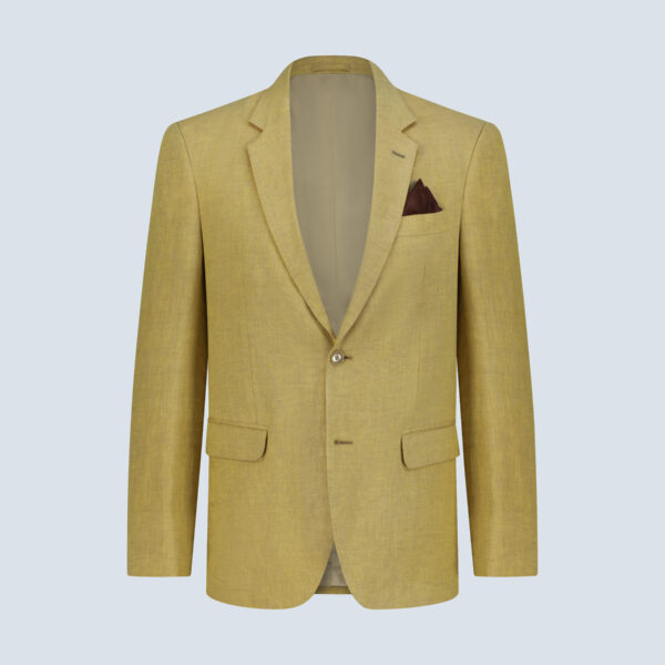 Mustard Yellow Linen Blazer