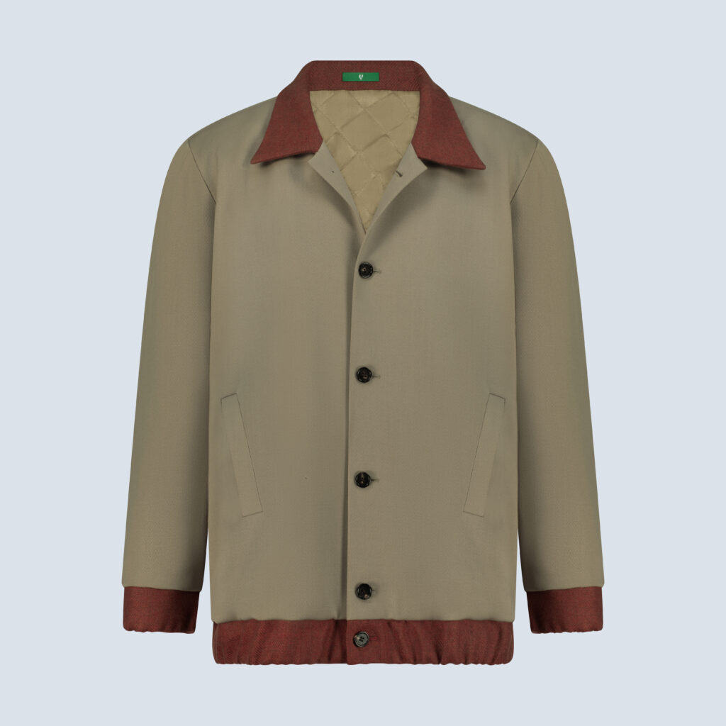 Dusty Camel Cashmerino Bomber Jacket