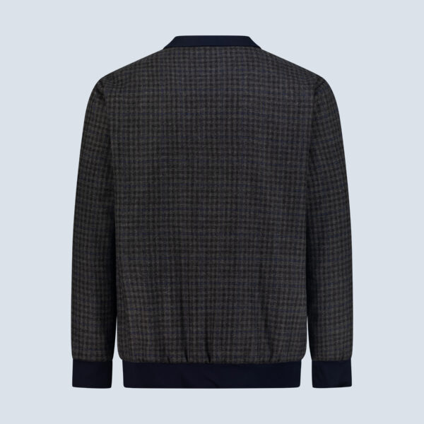 Grey & Navy Check Cashmerino Jacket