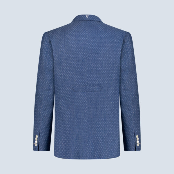 Blue Dobby Denim Jacket