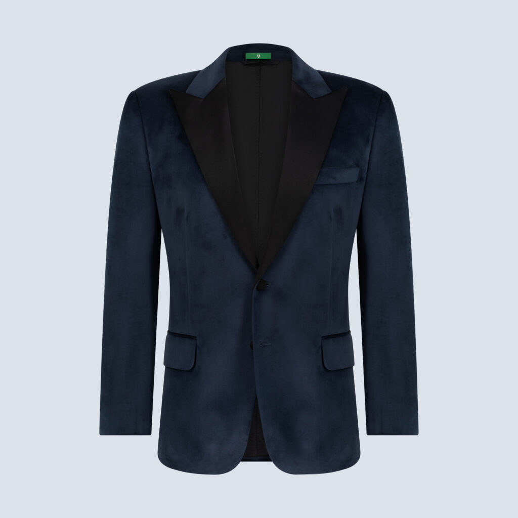 Blue Velvet Smoking Jacket