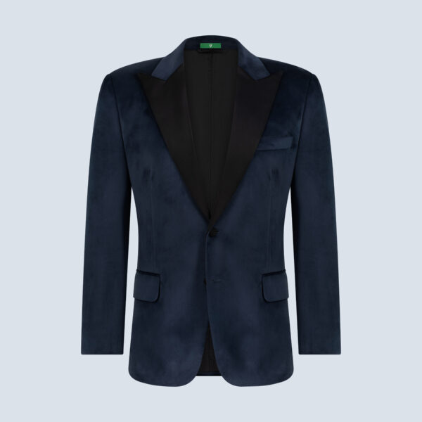 Blue Velvet Smoking Jacket