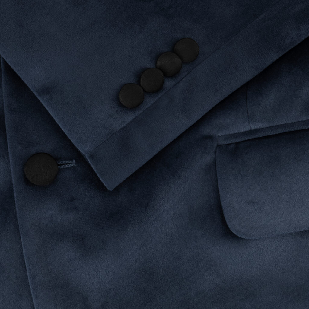 Blue Velvet Smoking Jacket