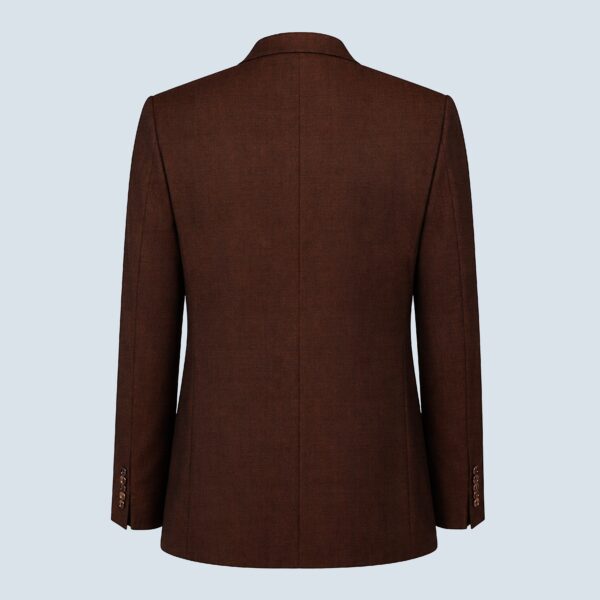 Espresso & Blue Wool Rever Jacket
