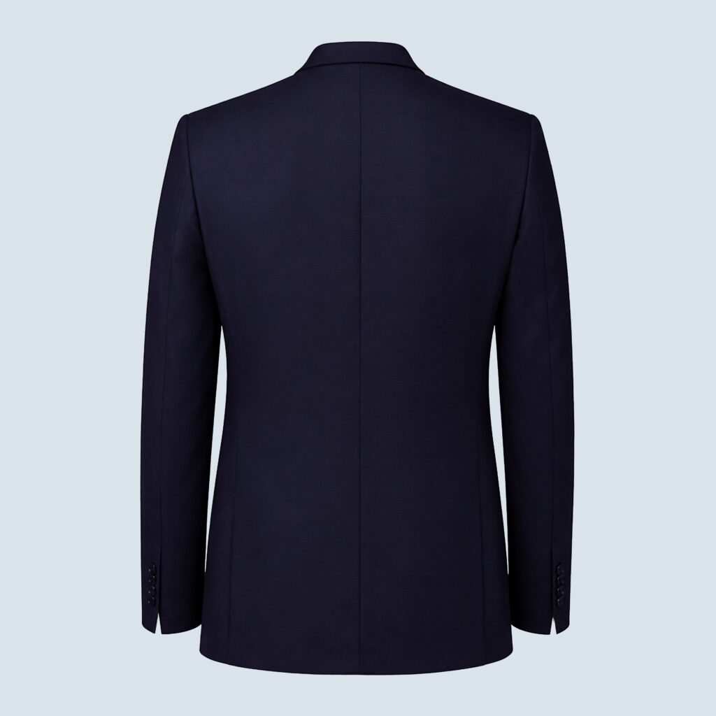 Espresso & Blue Wool Rever Jacket