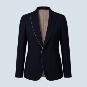 Navy & Khaki Rever Jacket