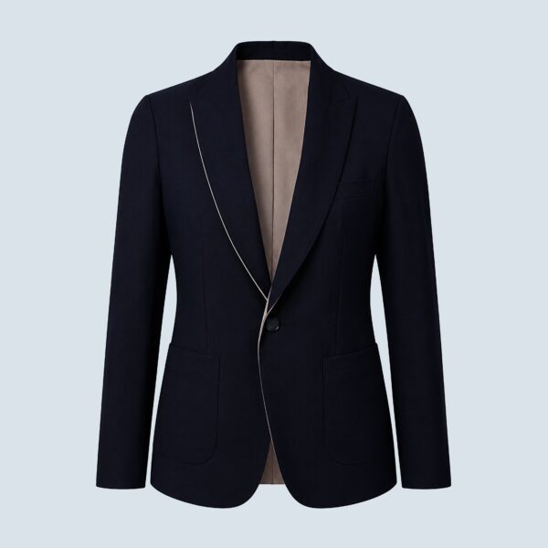 Navy & Khaki Rever Jacket