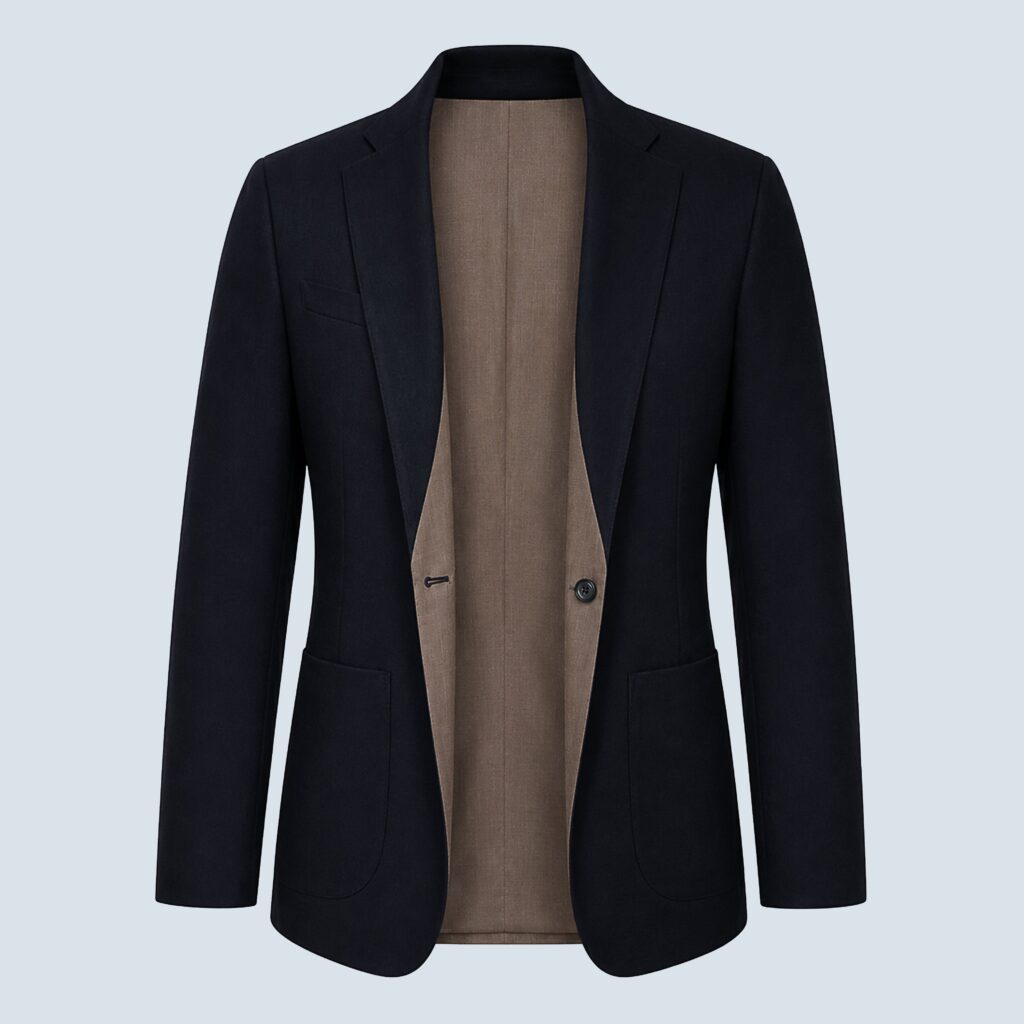 Navy & Khaki Rever Jacket