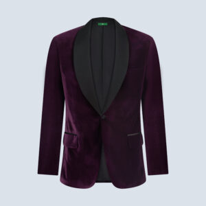 Purple Velvet Smoking Jacket