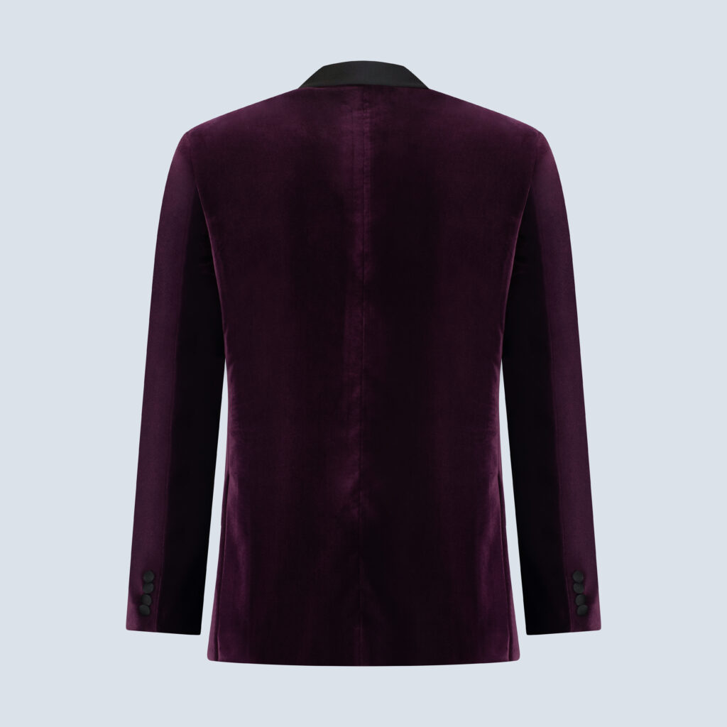 Purple Velvet Smoking Jacket