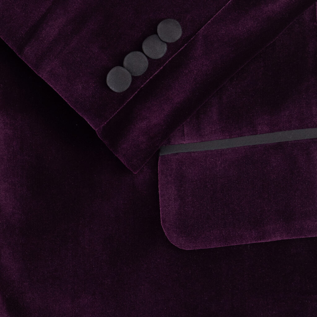 Purple Velvet Smoking Jacket