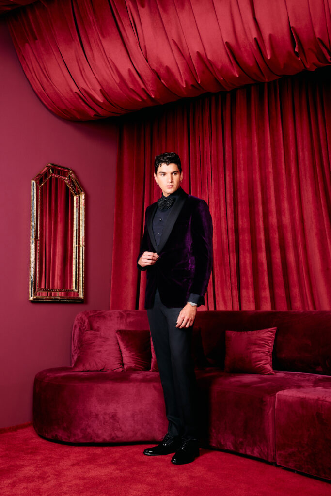 Purple Velvet Smoking Jacket