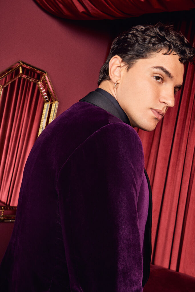 Purple Velvet Smoking Jacket