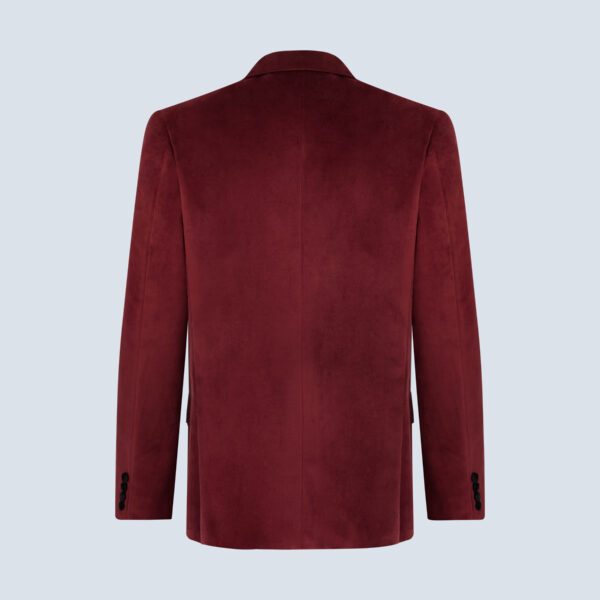 Dark Red Velvet Smoking Jacket
