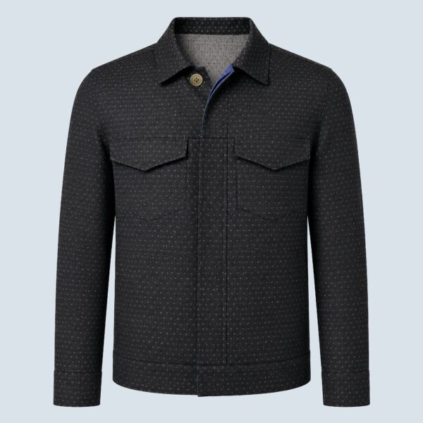 Tobacco Green Designer Denim Jacket