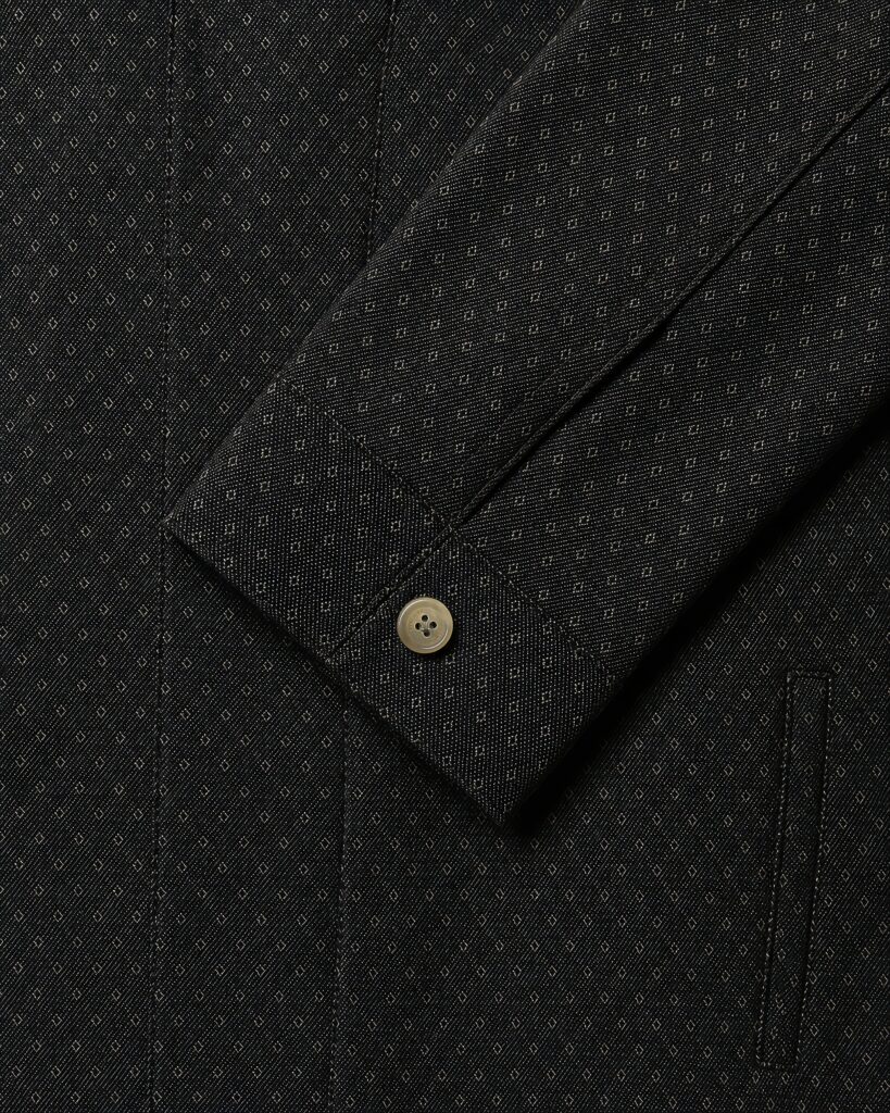 Tobacco Green Designer Denim Jacket