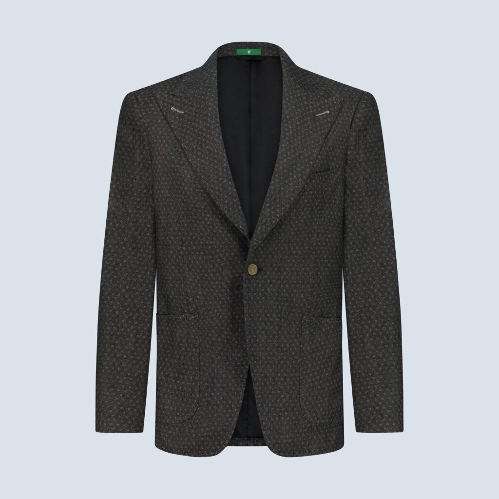 Tobacco Green Dobby Denim Jacket