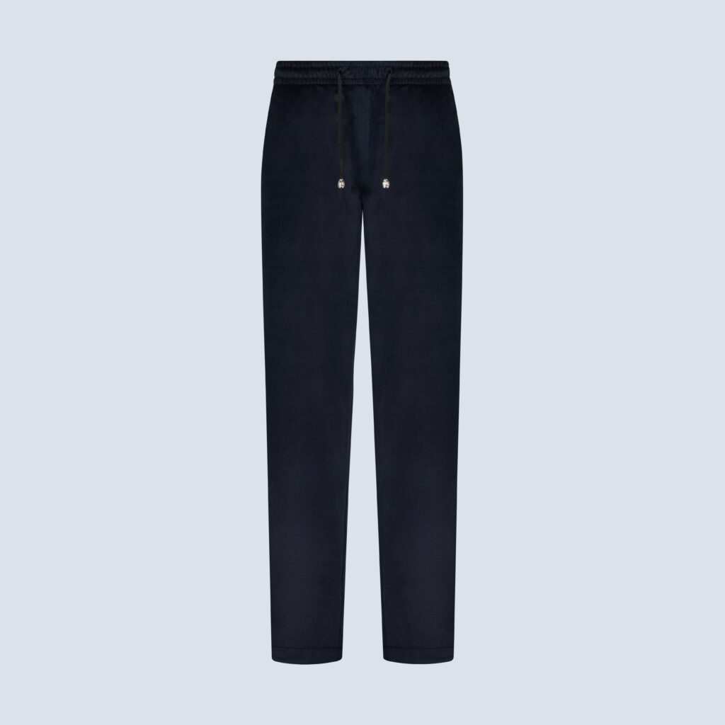 Deep Blue Velvet Joggers