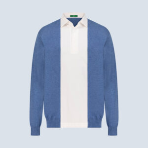 Blue Jersey Cashmere Cardigo