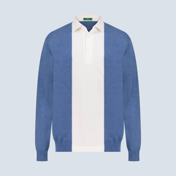 Blue Jersey Cashmere Cardigo