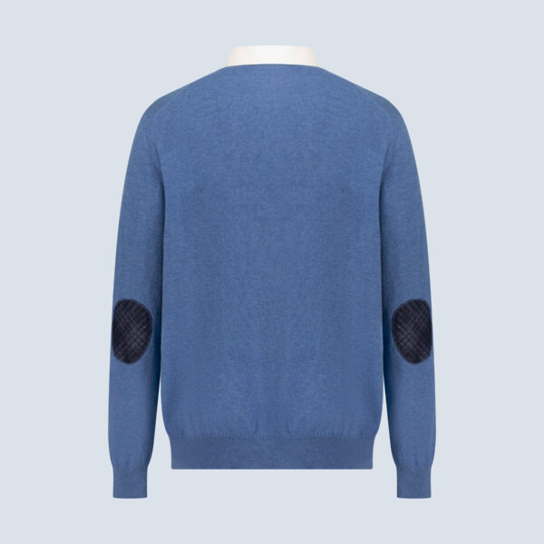 Blue Jersey Cashmere Cardigo