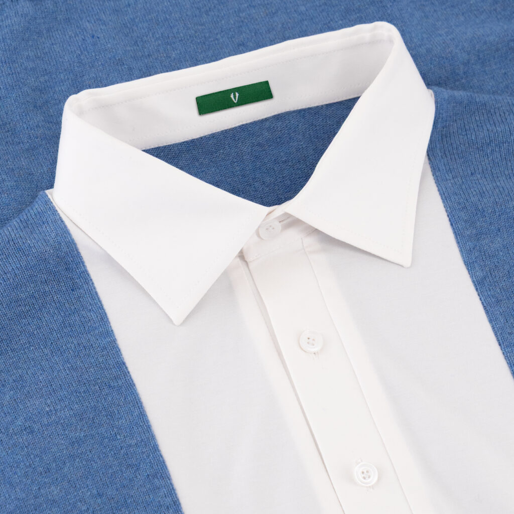 Blue Jersey Cashmere Cardigo