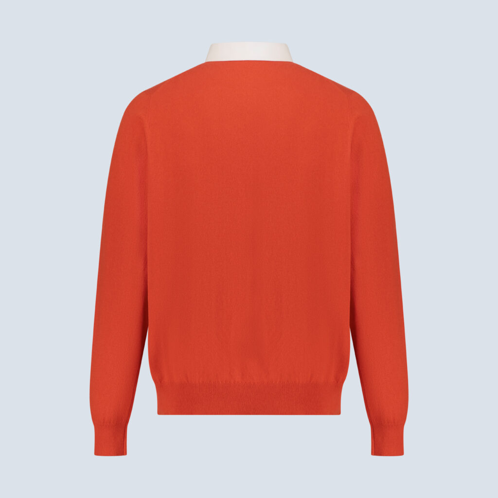 Red Jersey Cashmere Cardigo