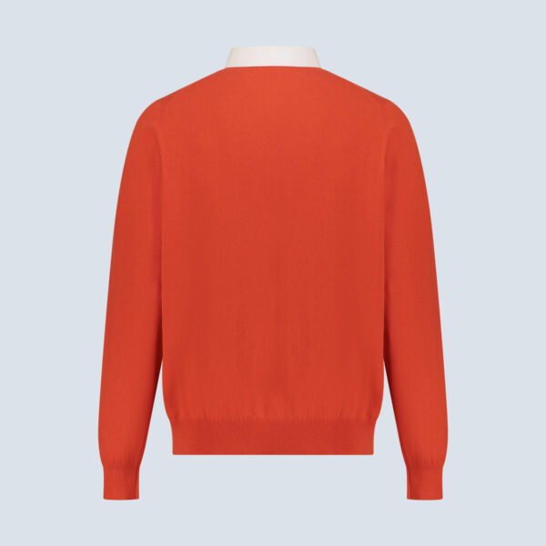 Red Jersey Cashmere Cardigo